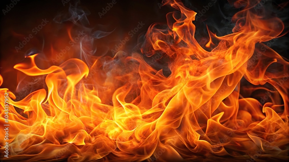 Dynamic flames with smoky background Dynamic flames with smoky background