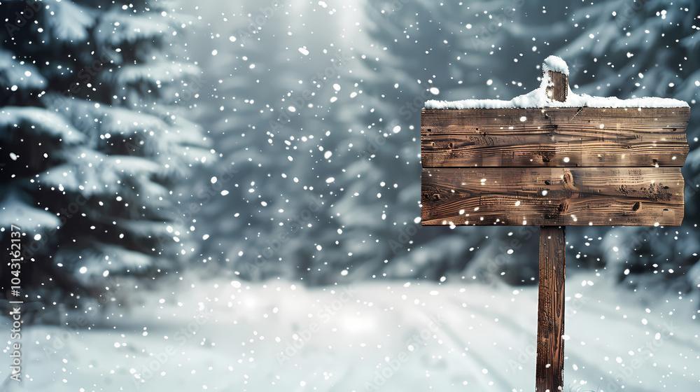 Fototapeta premium snow covered tree Generated AI