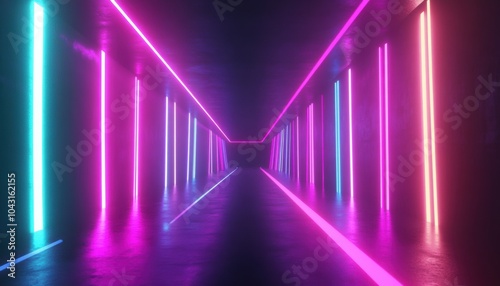 Neon Lights Tunnel.