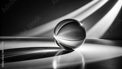 elegant black and white abstract art photography studying light shadow form