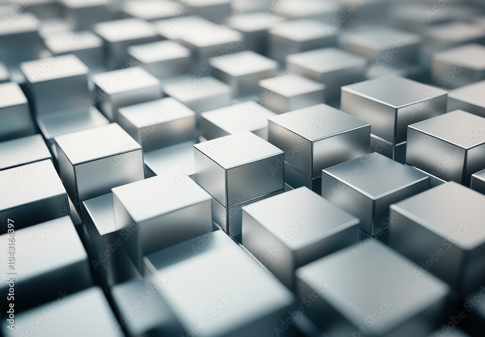 Silver Cubes Pattern. Silver Cubes Pattern.