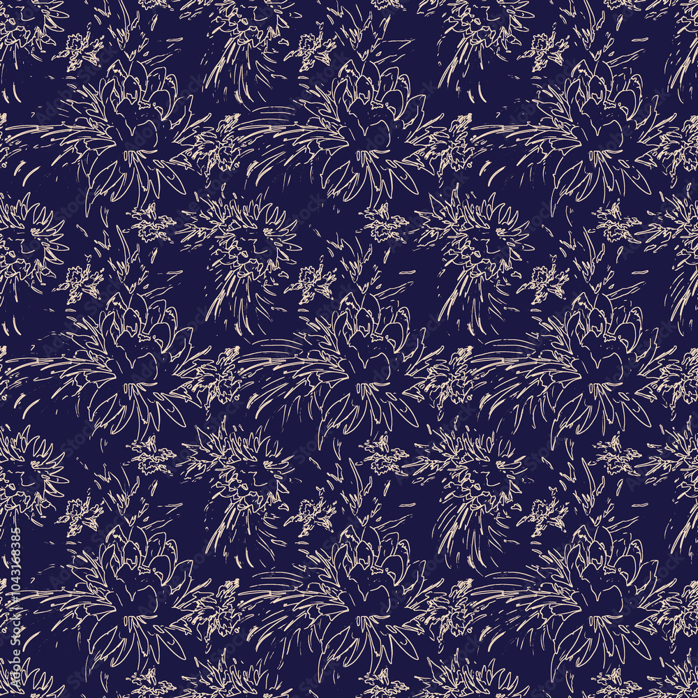 custom made wallpaper toronto digitalseamless abstract pattern digital illustration wrapping paper with graphic chaotic oriental hand drown colorful elements watercolor paint snowflakes fabric design print winter style