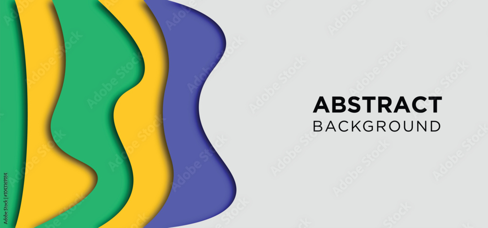Abstract background with simple cut paper motif Abstract background with simple cut paper motif