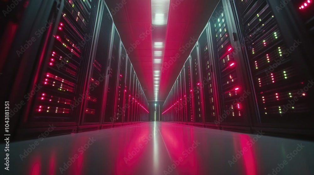 Obraz premium Seamless IT Operations in a Cutting-Edge Data Center
