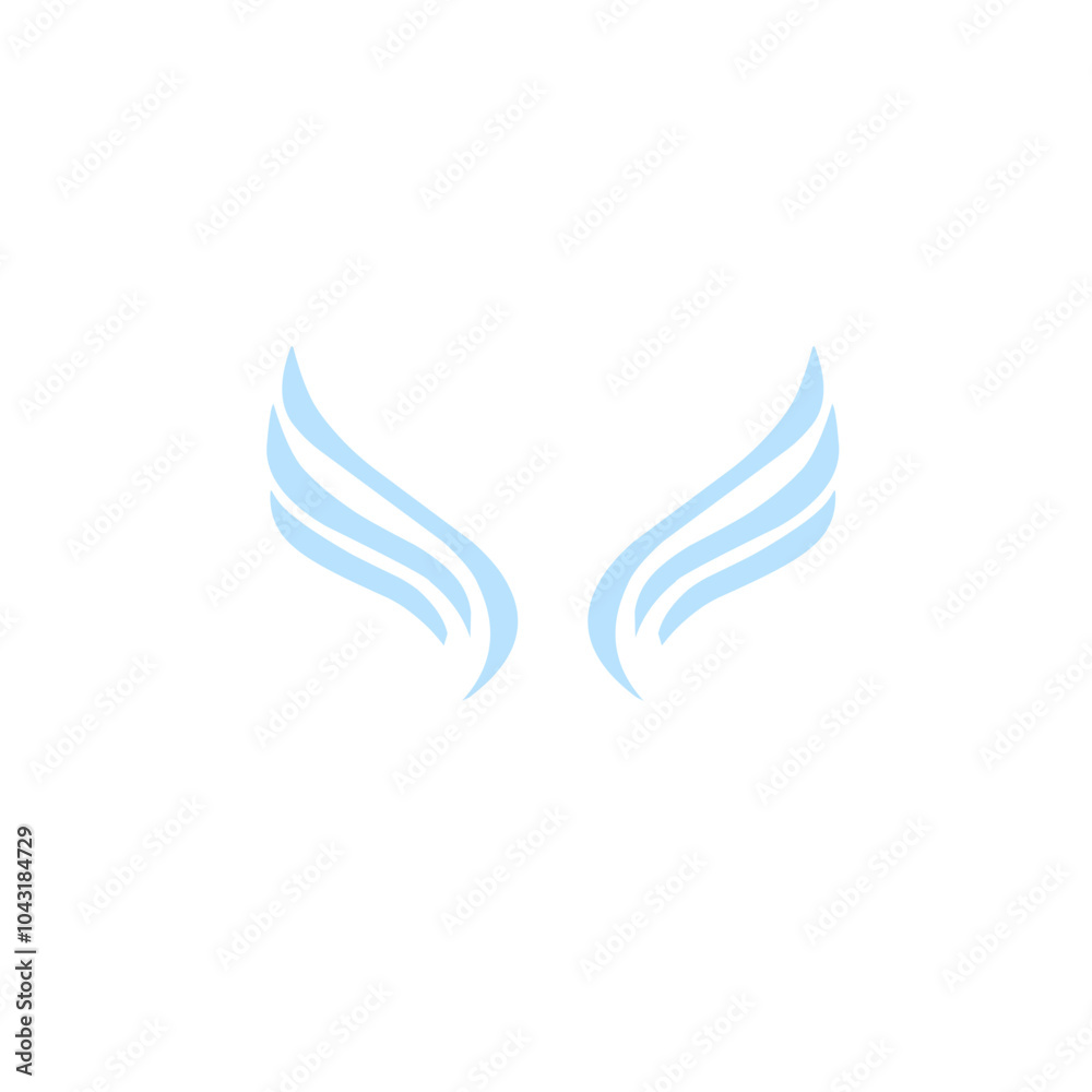Obraz premium wings design logo icon