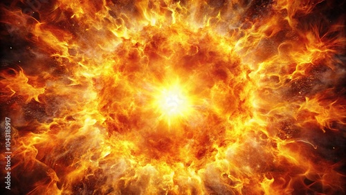 heat energy explosion abstract background