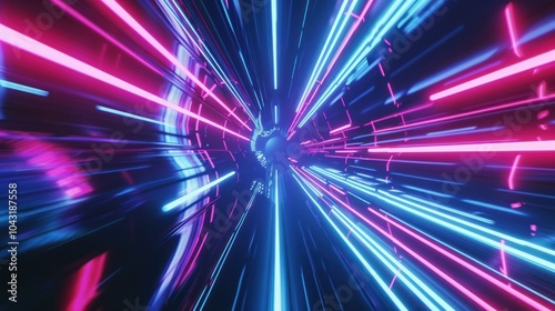 Neon Lights Tunnel