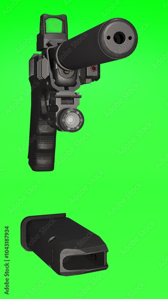 Pistol 9mm with mag Pistol 9mm with mag
