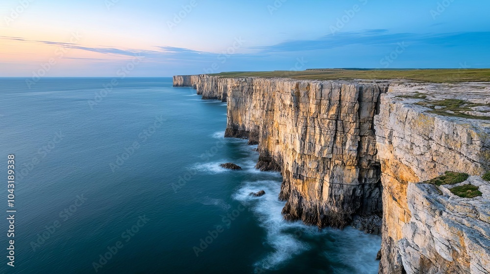 Rocky cliffside sheltering a serene coastal cove, gentle waves and peaceful atmosphere, hidden gem by the sea, cliffside cove, hidden peace Rocky cliffside sheltering a serene coastal cove, gentle waves and peaceful atmosphere, hidden gem by the sea, cliffside cove, hidden peace