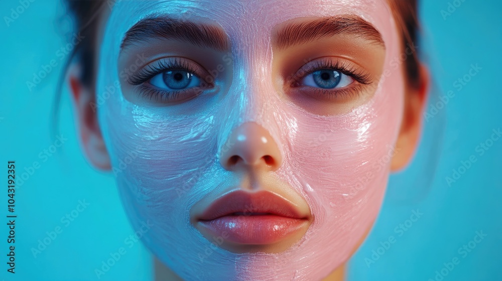 Fototapeta premium Facial Mask Beauty Treatment in Medical Spa