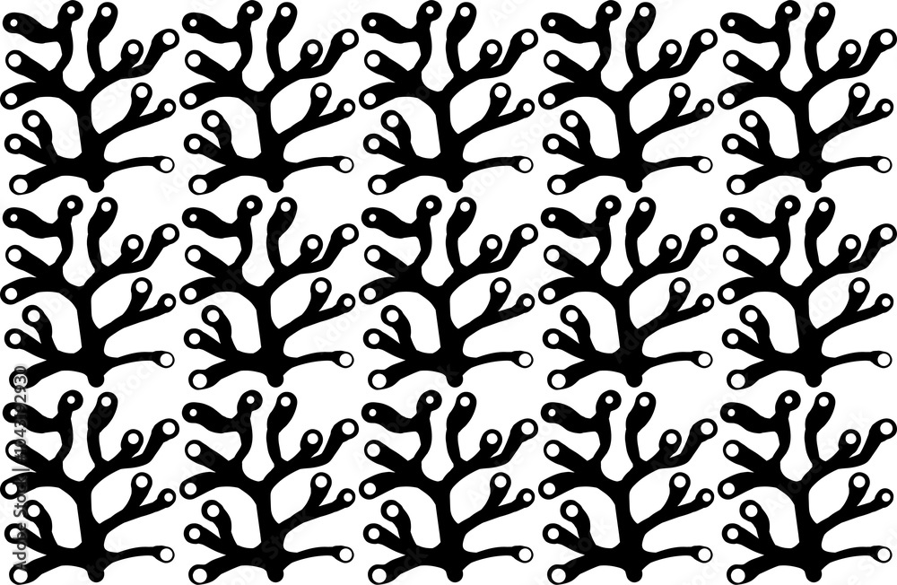Seamless black and white hand drawn, doodle, floral vector pattern for background, backdrop. Scandinavian, ethnic style for wrapping, textile, print. Flowers and plants illustration Seamless black and white hand drawn, doodle, floral vector pattern for background, backdrop. Scandinavian, ethnic style for wrapping, textile, print. Flowers and plants illustration