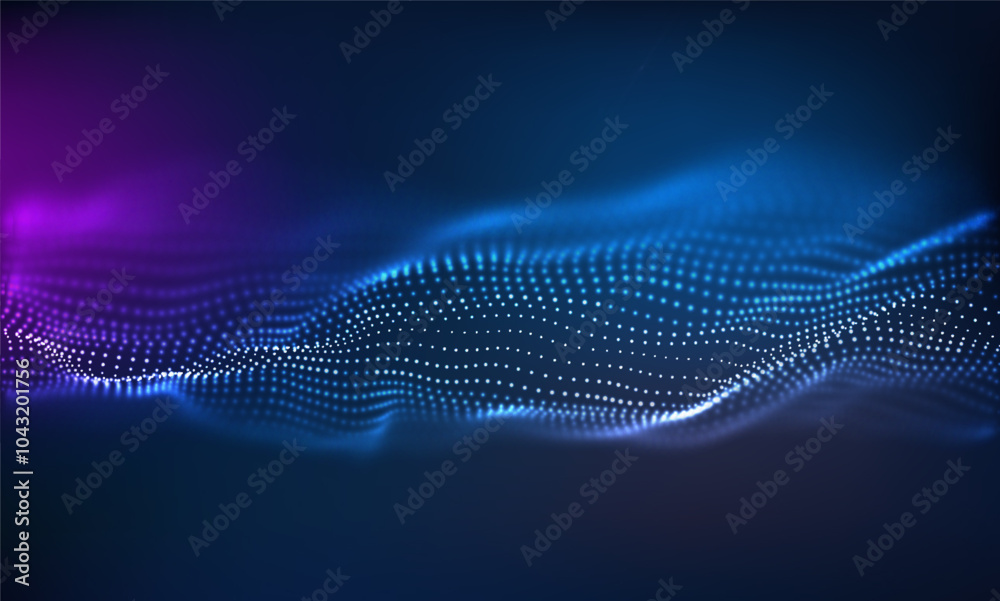 Abstract digital wave with purple and blue tones. Equalizer for music, showing sound waves with music waves, music background equalizer vector concept. Abstract digital wave with purple and blue tones. Equalizer for music, showing sound waves with music waves, music background equalizer vector concept.