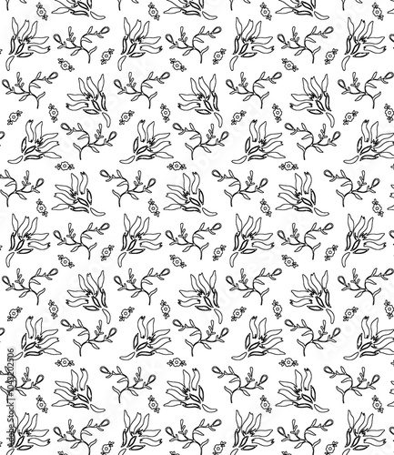 seamless abstract pattern digital illustration wrapping paper with graphic chaotic oriental hand drown colorful elements watercolor paint snowflakes fabric design print winter style