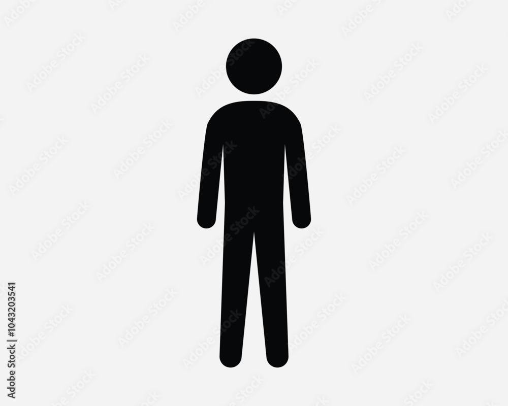 Human Man Male Stick Figure Stickman Person People Character Profile Stand Standing Body Bathroom Toilet Sign Icon SVG Shape Outline Black White Vector Human Man Male Stick Figure Stickman Person People Character Profile Stand Standing Body Bathroom Toilet Sign Icon SVG Shape Outline Black White Vector