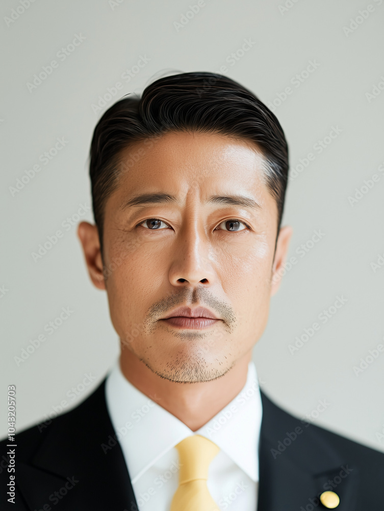 Japanese executive with a classic short haircut Japanese executive with a classic short haircut