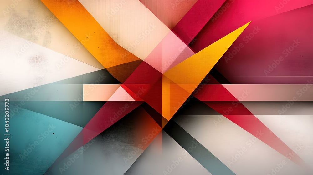Colorful Abstract Geometric Patterns with Sharp Angles Colorful Abstract Geometric Patterns with Sharp Angles