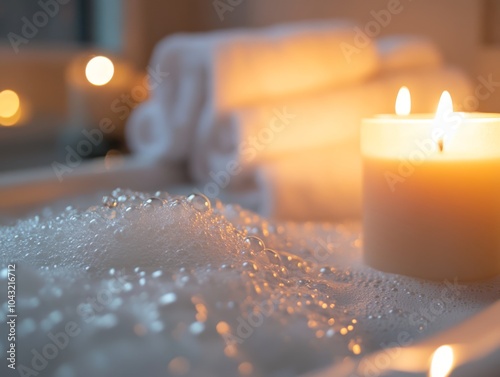 Relaxing Bath with Candlelight