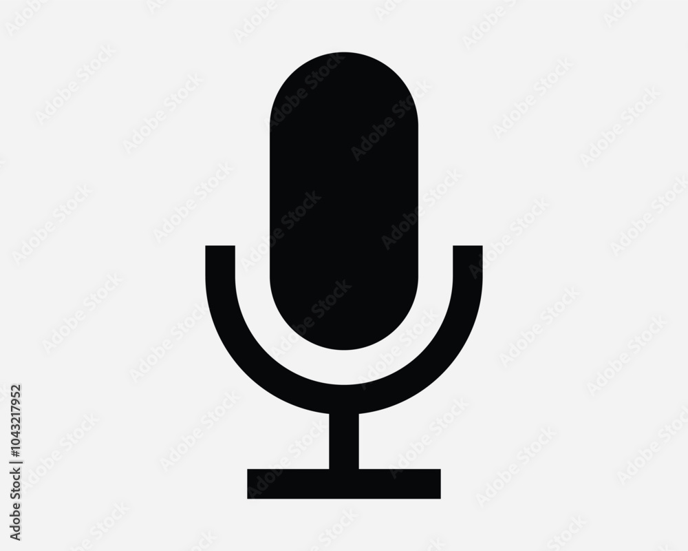 Podcast Talk Show Mike Mic Microphone Record Recording Radio Presenter Speech Media Sound Music Broadcast Icon Sign Line Outline Black White Vector Shape Podcast Talk Show Mike Mic Microphone Record Recording Radio Presenter Speech Media Sound Music Broadcast Icon Sign Line Outline Black White Vector Shape