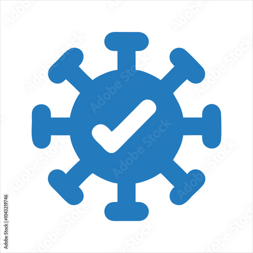 COVID-19 self test. Rapid antigen test icon