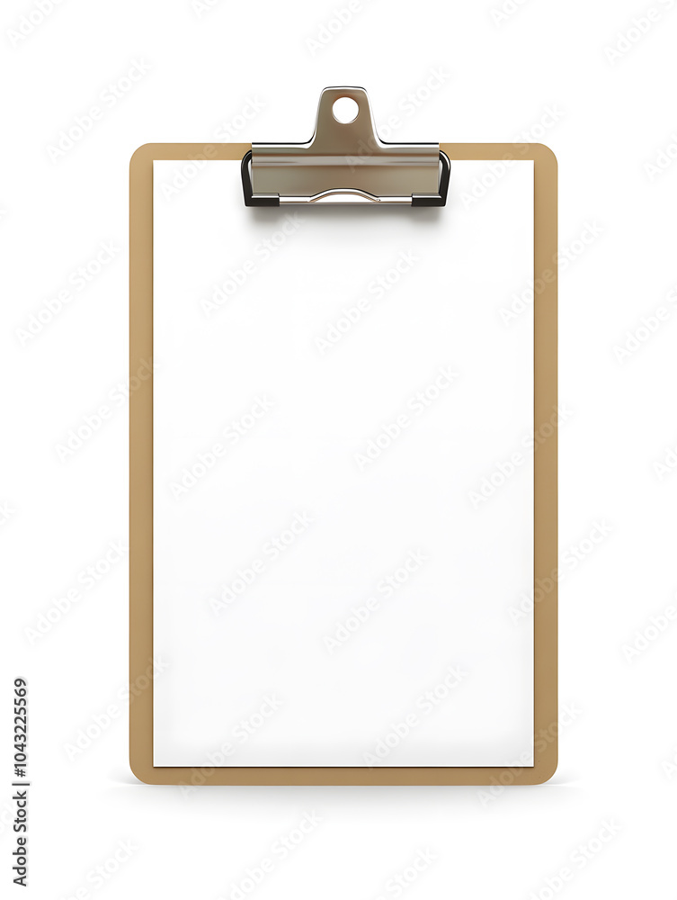Empty blank clipboard with paper sheet isolated on white background Empty blank clipboard with paper sheet isolated on white background
