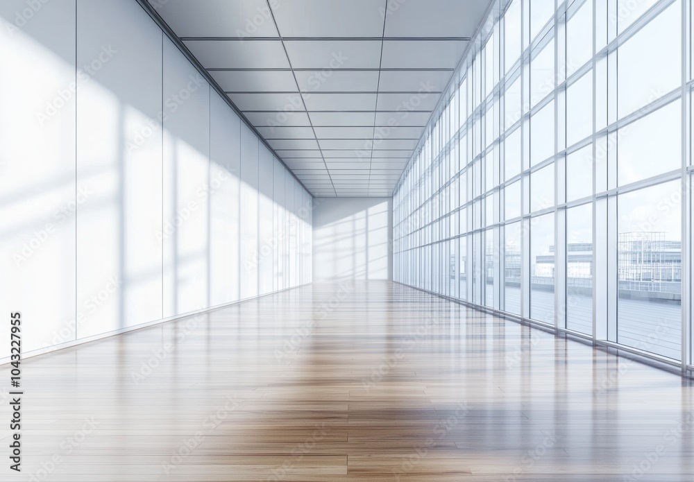 Modern Office Corridor. Modern Office Corridor.