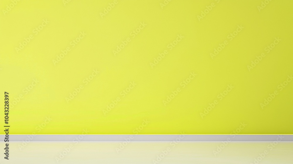 Vibrant yellow wall and reflective white floor create a clean, modern backdrop, perfect for creative projects. Bright colors add energy and optimism Vibrant yellow wall and reflective white floor create a clean, modern backdrop, perfect for creative projects. Bright colors add energy and optimism