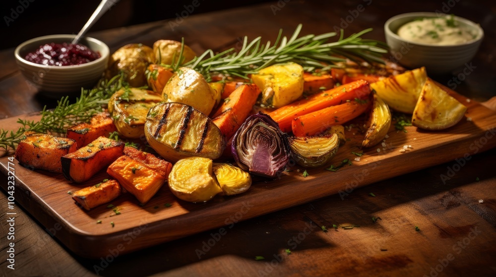 grilled chicken with vegetables and fruits grilled chicken with vegetables and fruits