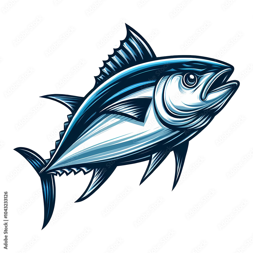 Obraz premium Tuna Fish Illustration