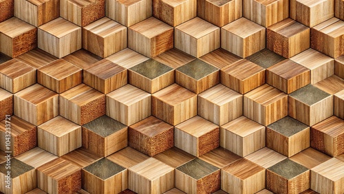 Obraz na płótnie repetitive wood cubic pattern background
