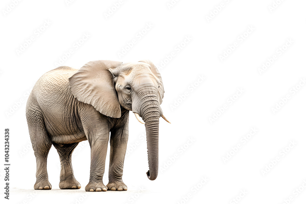Obraz premium Elephant isolated on white background