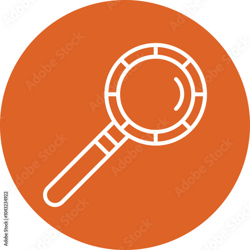 Search line circle icon