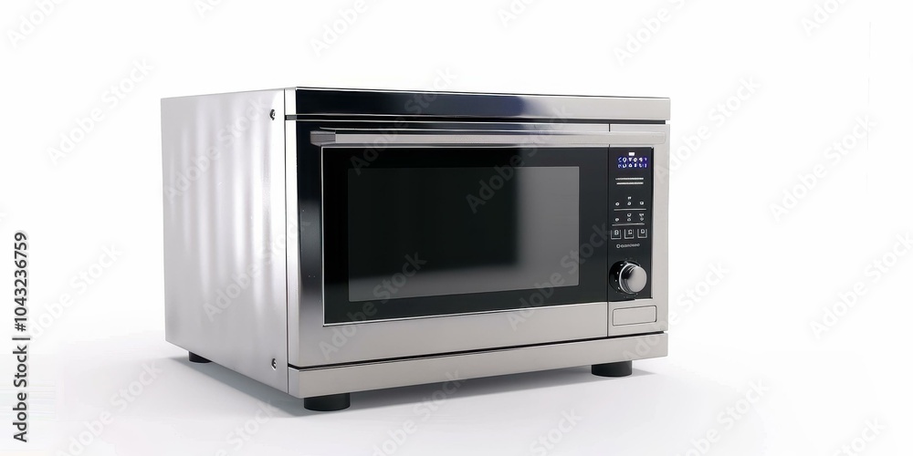 Modern Stainless Steel Oven with Digital Display Modern Stainless Steel Oven with Digital Display