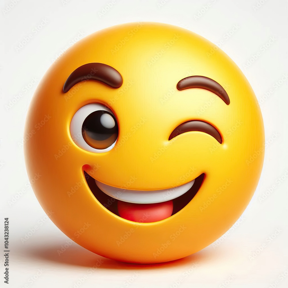 Fototapeta premium 3d smiley face