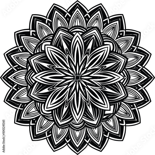 Flower Mandala Vintage decorative elements.