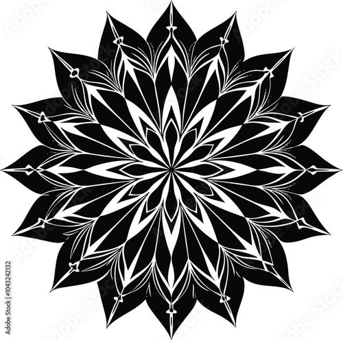 Flower Mandala Vintage decorative elements.