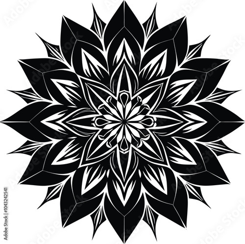 Flower Mandala Vintage decorative elements.