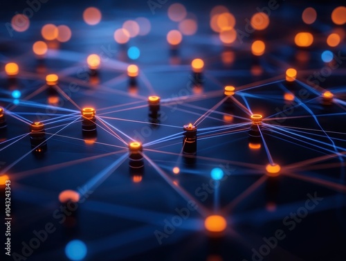 An abstract design of interconnected shapes and colors, symbolizing unity and creativity in modern art.