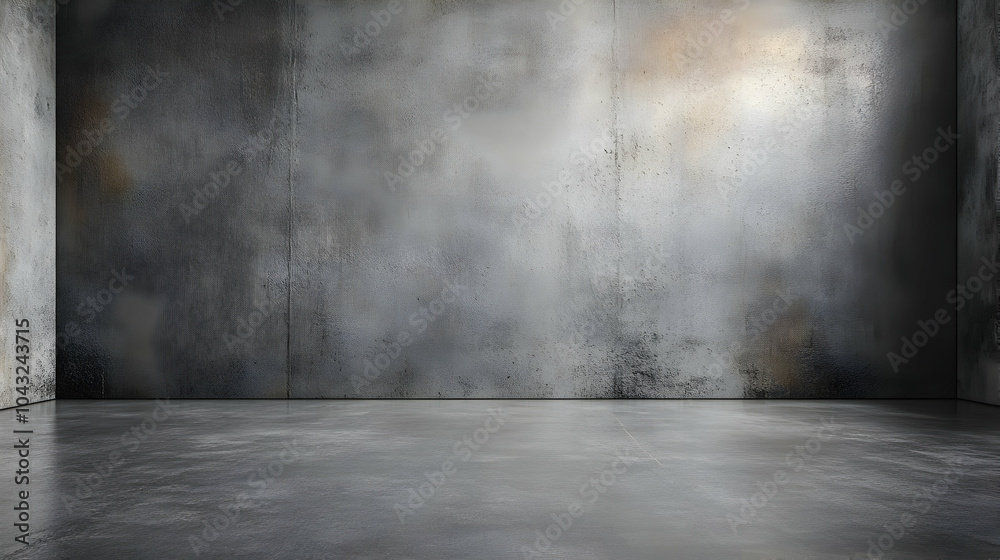 Concrete Wall and Floor Background - 3D Rendering Concrete Wall and Floor Background - 3D Rendering