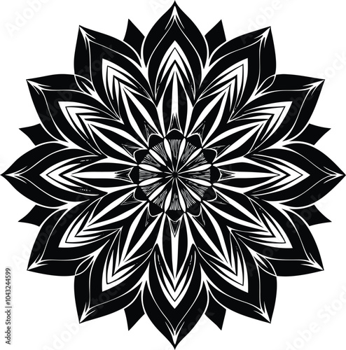 black and white spiritual symbol