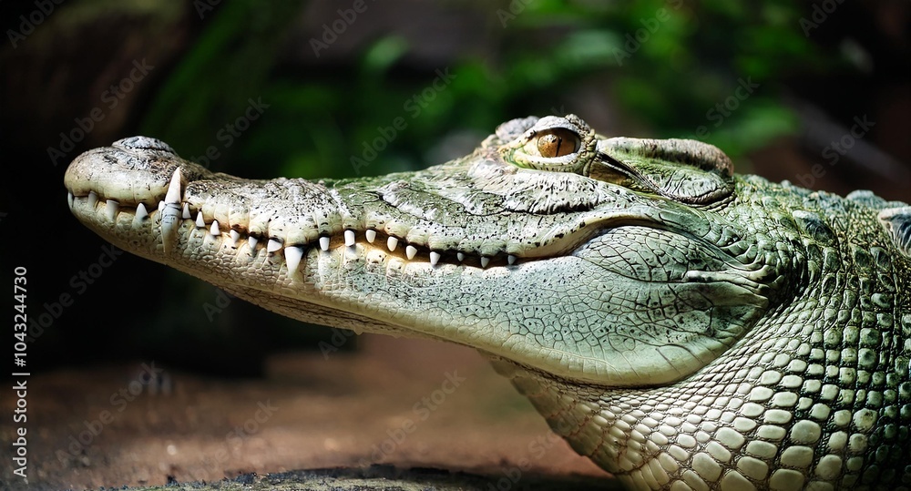 Fototapeta premium close up of a crocodile