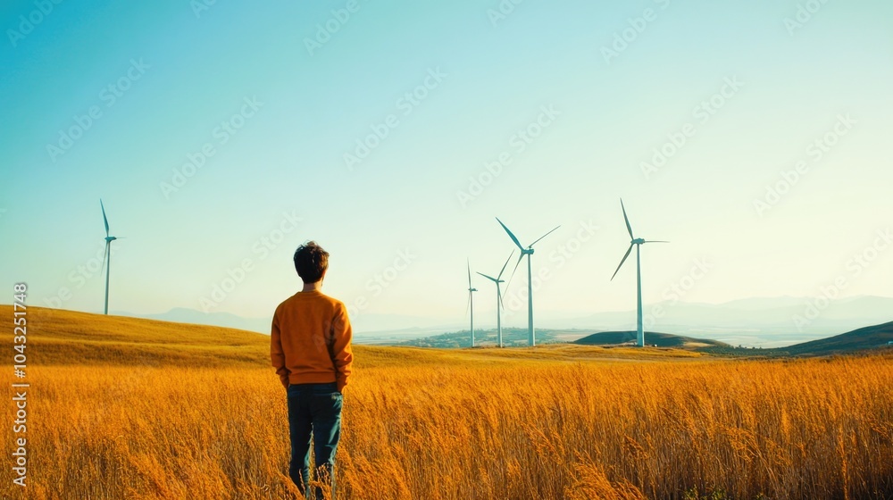 custom made wallpaper toronto digital Alternative Energy Ecology. Concept image for marketing or advertising purposes.