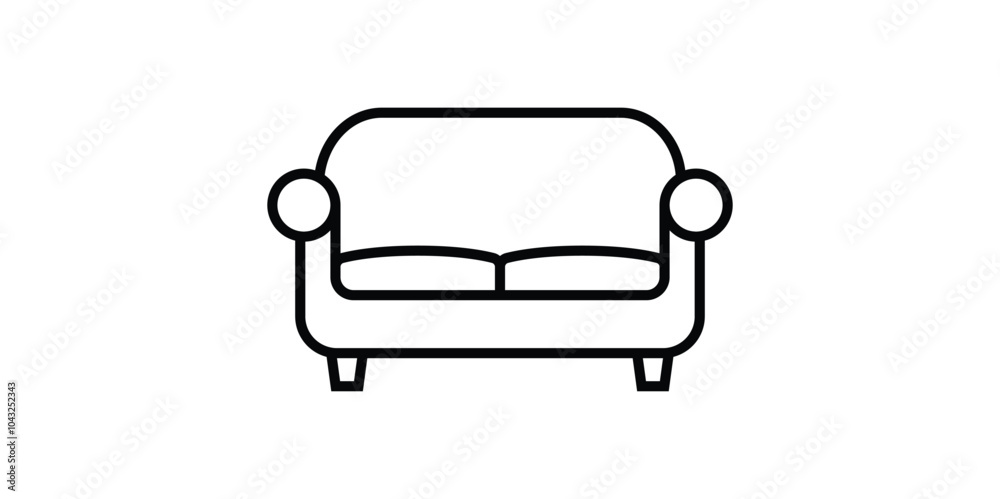 Interior Sofa Chair icon. Furnishing Interior icon Design Template. Interior Sofa Chair icon. Furnishing Interior icon Design Template.