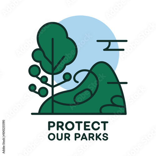 Stylish Modern Protect Our Parks T Shirt Design, Save Parks T Shirt Design