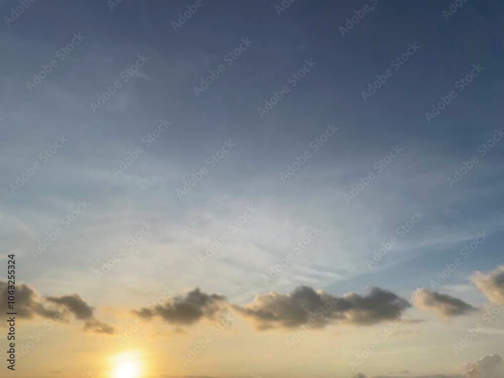 beautiful natural orange blue evening sky, natural background of clouds beautiful natural orange blue evening sky, natural background of clouds