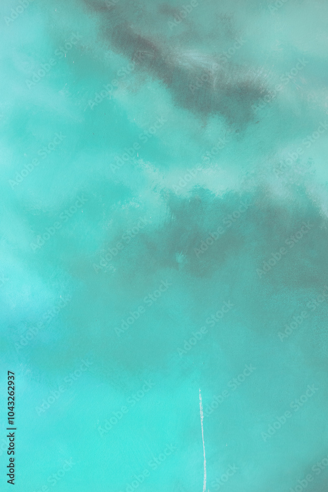 Obraz premium Abstract Brush Stroke Painting with Shades of Blue, Purple, and Green.