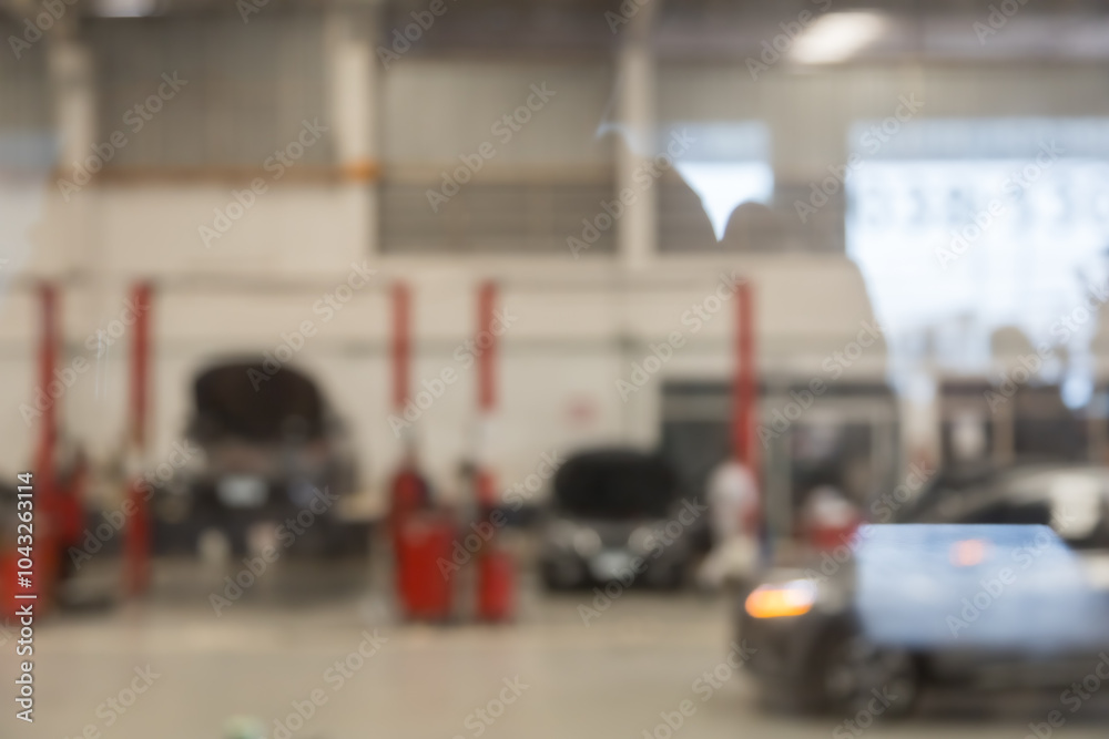 blured image of car service centre auto repair workshop blured image of car service centre auto repair workshop