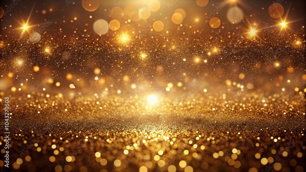 Obraz premium Rich brown, golden abstract wallpaper with layered textures, shimmering lights