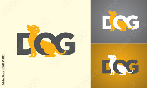 Hug Dog and Dog Type Vector Logo. It's help for logo, dog care company, dog food any toy business, veterinary or dog lover. 