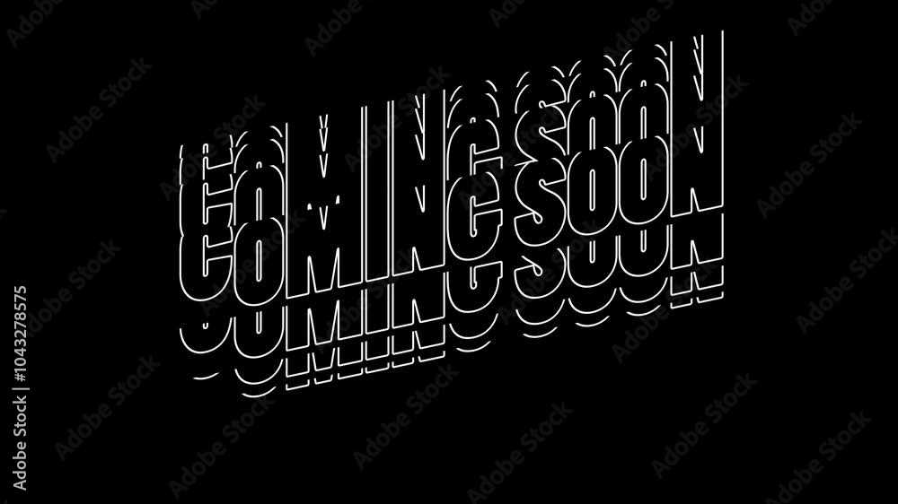 Energetic 'Coming Soon' Kinetic Typography Animation with Bold, Fast Transitions
