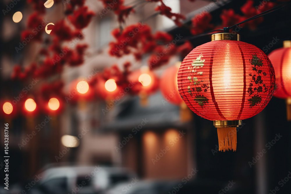 Fototapeta premium Traditional chinese carnival for new year lunar calendar celebration made with Generative AI tools
